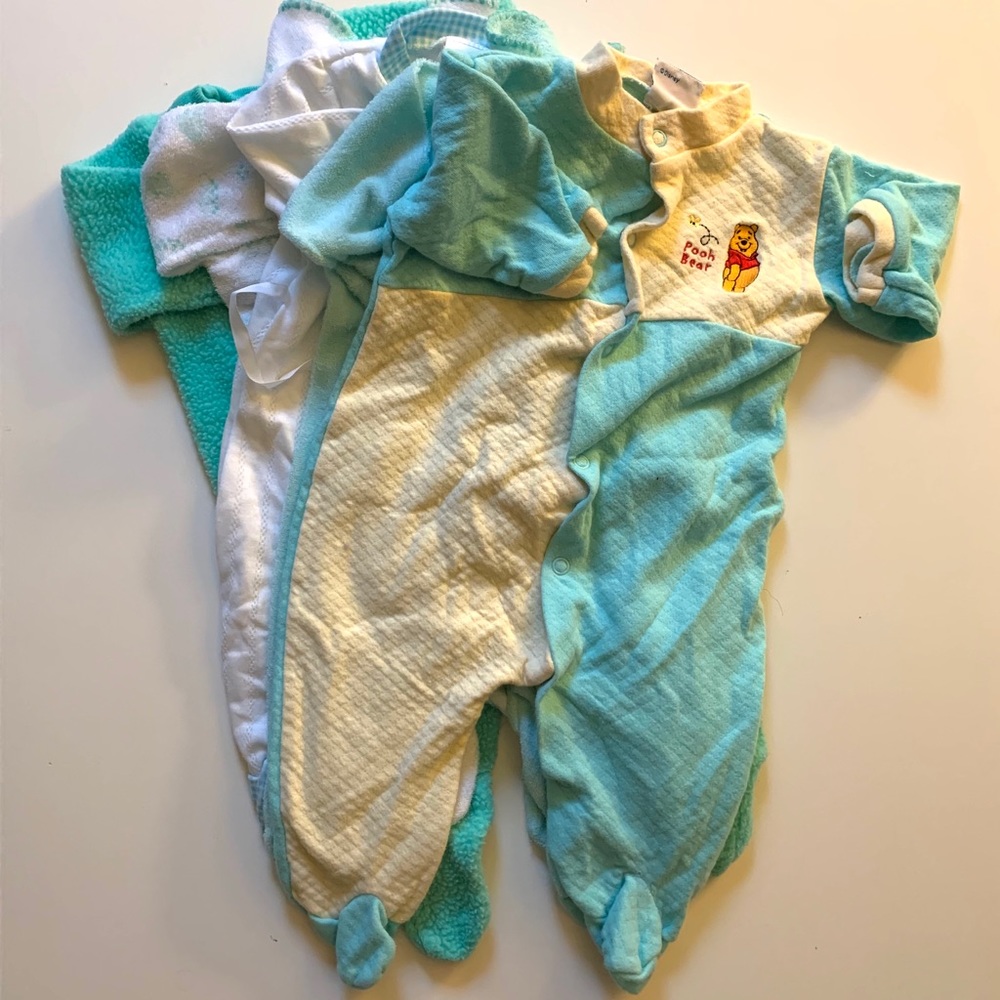 BUNDLED BABY ONE PIECE FOOTIE PAJAMAS